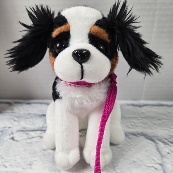 New Without Tags Our Generation King Charles Cavalier Black Tan White Dog Leash - Picture 1 of 13